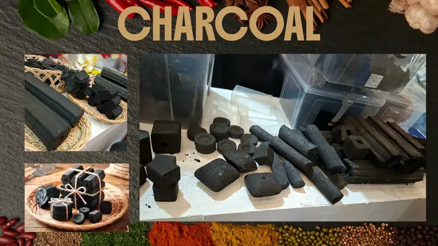 Original photograph of charcoal products